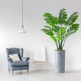 thumbnail image 3 of Artificial Tree in Contemporary Geometric Pattern Planter, Fake Monstera Silk Tree for Indoor and Outdoor Home Decoration - 65" Overall Tall (Plant Pot Plus Tree), 3 of 5