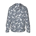 thumbnail image 3 of Daiia Poodle Dog UPF 50+ Sun Protection Hoodie Jacket Lightweight Long Sleeve Sun Shirt for Women Men with Pocket Hiking Outdoor-X-Large, 3 of 9