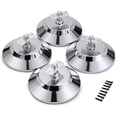 thumbnail image 4 of 4 PCS Billiard/Pool Table Leg Levelers, Leveling Risers for Football/Soccer Table, Ping Pong Table, Air Hockey Table, 5 Inch Metal Game Table Leg Levelers Heavy Duty Leveling Feets, 4 of 5