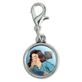 thumbnail image 1 of Wake Me Up When This Month is Over Funny Humor Antiqued Bracelet Pendant Zipper Pull Charm with Lobster Clasp, 1 of 5