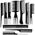 thumbnail image 4 of 10 Piece Set Hair Stylists Professional Styling Comb Set Variety Pack Great for All Hair Types & Styles, 4 of 5