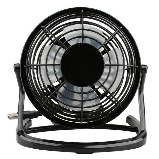 Enfriador de sobremesa Wdftyju 4 pulgadas minienfriador de aire 4 aspas recargable por USB silencioso