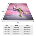 thumbnail image 4 of Birds Of Prey Harley Quinn Flannel Blanket Ultra-Soft Micro Fleece Throw Blanket For Bed Sofa Couch Car Office Unisex Adult Fuzzy Bed Blanket Cozy Kids Throw Blanket 40"x30", 4 of 8