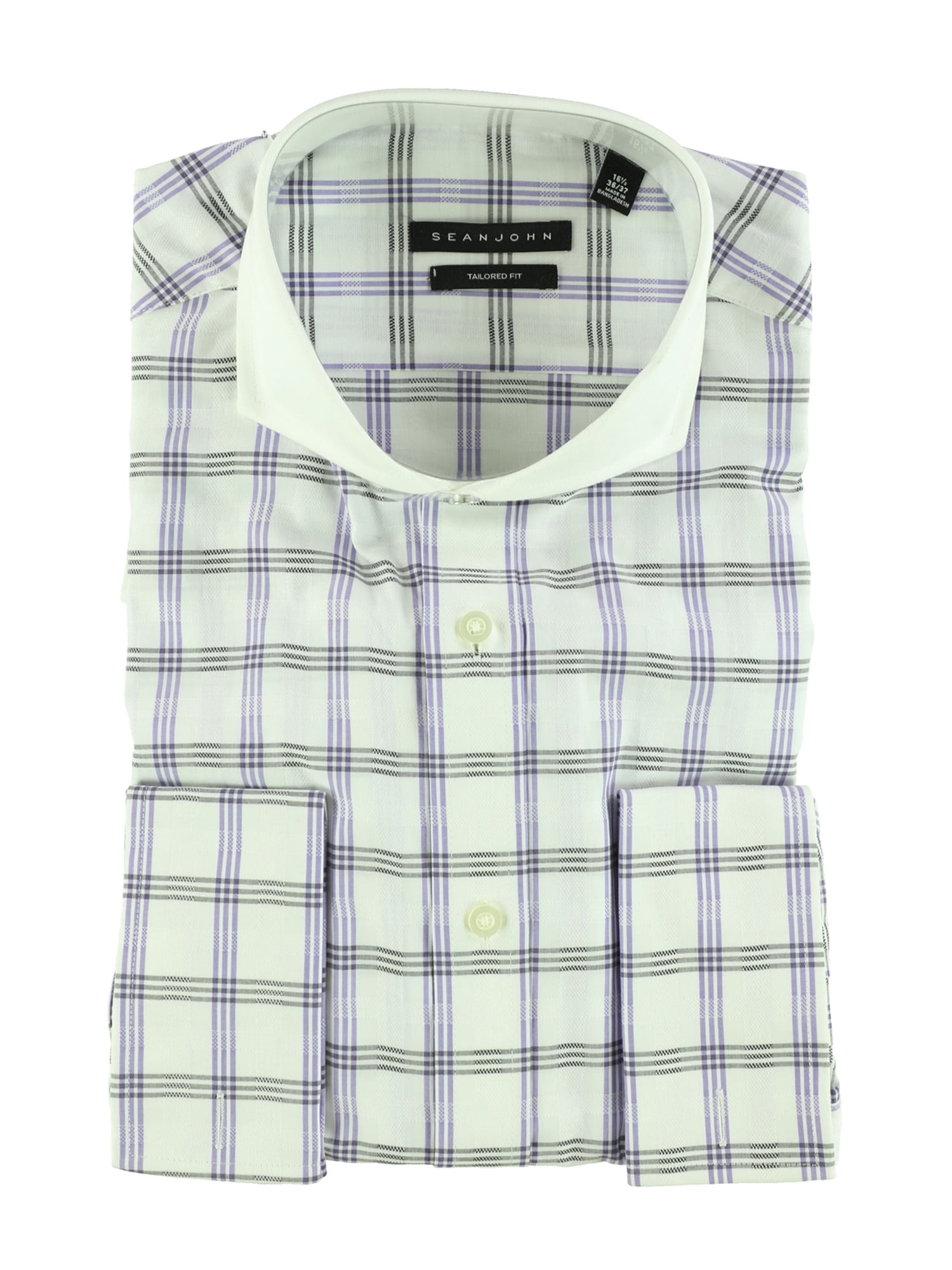Sean John Mens Tailored Fit Button Up 