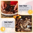 thumbnail image 5 of Pinzas de carne Rulunar para carne de cerdo tirada, trituradora de carne para fumar, accesorios para asar a la parrilla, regalos para hombres (2 uds) MFZFUKR CW-CC032, 5 of 5