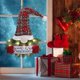 thumbnail image 2 of Decoración navideña de gnomo con luces, muñeco enano de peluche hecho a mano para ambiente festivo, regalo para vacaciones, 2 of 5