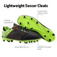 thumbnail image 3 of Botines de fútbol para hombre DREAM PAIRS talla 12 negro verde rojo, 3 of 7