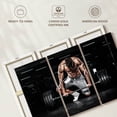 thumbnail image 6 of Elephant Stock Lifting Barbell At The Gym Wall Art - Horizontal Multi Panel Canvas - Gym/sport Rooms Wall Decor - Sports Multi Panel - Black And Gray Decor - 45" x 28", 6 of 8