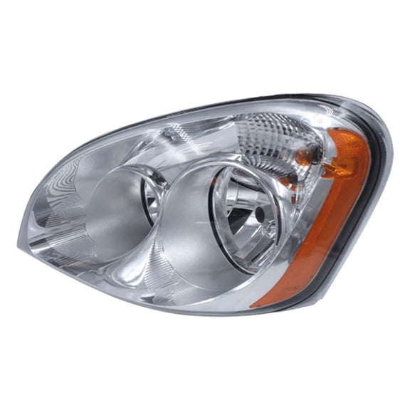 Headlight for Freightliner Cascadia, 125 (2008-2017) & 113 (2009-2017) Trucks - Driver Side Projection Lamp & Impact Resistant Lens - DOT & SAE Compliant A06-51907-006, TD01-02-003BL-12