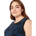 thumbnail image 3 of Anne Klein Womens Printed Sweater Dress, Black, Plus Size, 1X, 3 of 3