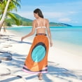 thumbnail image 7 of FORMRS Womens Beach Sarong Semi-Sheer Bikini Wrap Skirt Swimsuit Cover-ups, Orange Circle, 7 of 7