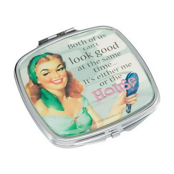 Both of us can't look good at the same time… It's either me or the House Compact Mirror