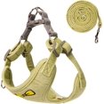 thumbnail image 1 of ORUYROP No Pull Dog Harness with Leash Pet Soft Vest Harness and Leash Set Dog Cat No Choke Escape Proof Harness Reflective Step in Harness for Small Medium Dogs Cats (Medium, Pastel Green), 1 of 7