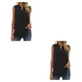 thumbnail image 3 of Blusa sin mangas Minnieouse para mujer chaleco transpirable cuello en V, 3 of 6