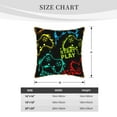 thumbnail image 4 of Kll Play Game Start Decorative Throw Pillow Covers Velvet Soft For Couch Sofa Bedroom Living Room Outdoor -16"X16", 4 of 8