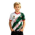 thumbnail image 2 of Kids Soccer Shirt Mexico Raglan Tops Short Sleeve Boys T Shirts Casual Tee Summer Fashion Pullover Shirts Solid Color Street Sports Fan Casual Tops Tee 2-14 Years, 2 of 5