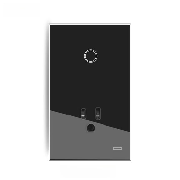 Melery WIFI Tuya Smart Outlet Touch Glass Panel Remote Control Multi-Regional