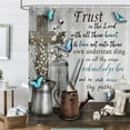 thumbnail image 3 of Rustic Farmhouse Shower Curtain,Bible Verse Inspirational Quotes Country Farm Bath Curtains,Grey Vintage Waterproof Fabric Bathroom Decor Set with Hooks-36"W x 72"L (Pack of 1), 3 of 5