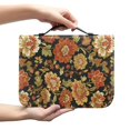 thumbnail image 2 of HELLHERO Flowers Church Bible Bag with Handle Multifunction Bible Cover for Outdoor, PU Leather Bible Covers for Prayer, 2 of 12