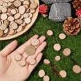 thumbnail image 3 of About 180Pcs Mini Wood Slices Round Wooden Craft Circles Bulk Tan Natural Unfinished Blank Small Circle Cabochons Ornaments Slice, 3 of 5