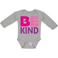 thumbnail image 3 of Inktastic Be Kind Logo in Pink and Purple Boys or Girls Long Sleeve Baby Bodysuit, 3 of 5