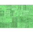 thumbnail image 1 of Ahgly Company Indoor Rectangle Patchwork Emerald Green Transitional Area Rugs, 3' x 5', 1 of 4