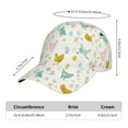 thumbnail image 3 of Yiaed Chicken Print Cap Adjustable Size for Running Workouts and Outdoor Activities All Seasons, 3 of 5