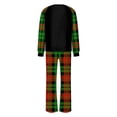 thumbnail image 4 of Conjuntos de pijamas navideños familiares a juego Grinch 2024, pijama de Grinch con parte superior y pantalones de pijama a cuadros, pijama de Grinch para niños y adultos para la familia, Hombres M, 4 of 4
