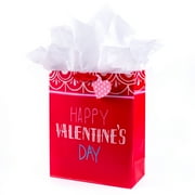 Hallmark Extra Large Gift Bag with Tissue Paper (Happy Valentine's Day On Red)