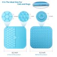 thumbnail image 6 of Dog Licking Mat with Suction Cups - Food Slow Feeder Pad for Dog Anxiety Relief(Blue), 6 of 7
