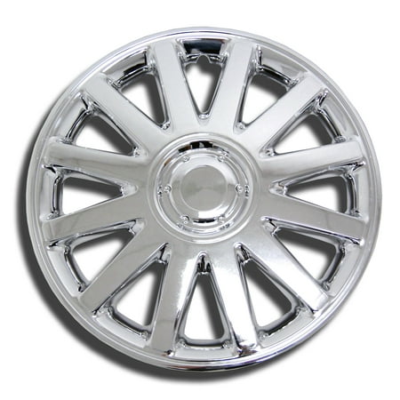 Set of 4 Chrome Finish Hubcaps 16