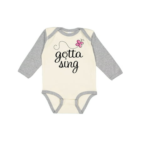 

Inktastic Choir Music Gift Gotta Sing Gift Baby Girl Long Sleeve Bodysuit