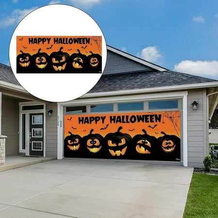 

Akhfrdv Halloween Decorations Clearance Wall stickers Garage Friends Halloween 2024 New Halloween Garage Door Cover Garage Door Halloween