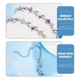 thumbnail image 3 of KAKOWELY Pulseras del océano, pulsera de cristal de delfín, pulsera ajustable, joyería de playa, regalos, 3 of 4