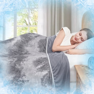 Teler Cooling Blanket Queen Size, Summer Blankets for Hot Sleepers Night Sweats(90.2"*90.2")