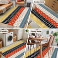 thumbnail image 5 of Modern Bohemian Area Rugs 4'x6', Washable Small Throw Rugs for Office Bathroom, Colorful Minimalist Abstract Paisley Boho Indoor Outdoor Rug Non-Slip Low Pile Carpet Runner Reversible Floor Mats, 5 of 8