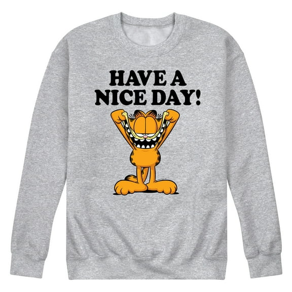 Garfield -  Have A Nice Day - Men's Crew Neck Fleece Pullover