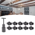 thumbnail image 4 of Candle Bulb Socket, Lamp Holder E14 Copper Core Safe To Use With Sleeve For Home Black,White, 4 of 8