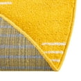 thumbnail image 7 of Unique Loom Kai Collection Area Rug - Warrior (4' Round Yellow/Ivory), 7 of 7