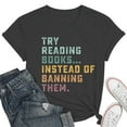 thumbnail image 2 of SHITINN Women's Reading Shirt Book Lover T Shirt Women's Reading Teacher Short Sleeved T Shirt Womens Blouses Casual Womens Summer Tops Short Sleeve Fashion Clothing, 2 of 6