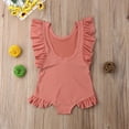 thumbnail image 5 of Toddler Kids Girls Soild Swimwear Swimming Costume Swimsuit Bikini Bathing Suit Orange 1-2 Years, 5 of 6
