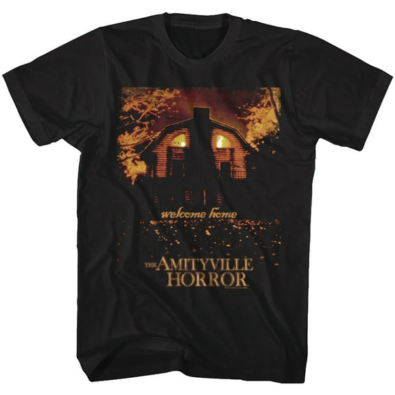 Amityville Horror Welcome Home Black Adult T-Shirt