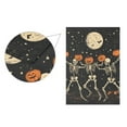 thumbnail image 5 of Yayeee Garden Flag 12" x 18" Double Sided Outdoor Yard Lawn Holiday Decorations, Black Halloween Dancing Skeleton, 5 of 6