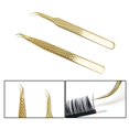 thumbnail image 4 of Pinzas de pestañas postizas para extensiones de pestañas postizas, tira curva Individual, pinzas para el pelo de las cejas, herramienta de maquillaje de Arte de uñas, 4 of 4