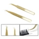 thumbnail image 4 of Pinzas de pestañas postizas para extensiones de pestañas postizas, tira curva Individual, pinzas para el pelo de las cejas, herramienta de maquillaje de Arte de uñas, 4 of 4