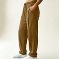 thumbnail image 5 of ClodeEU Women's Drawstring Elastic Waist Jogger Pants,Casual Loose Solid Color Pant With Pockets ,Women's Plus XL, 5 of 5