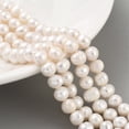 thumbnail image 1 of Natural Cultured Freshwater Pearl Beads Strands Potato PapayaWhip 6~7mm Hole: 0.6mm about 29pcs/strand 6.69 inch(17cm), 1 of 5