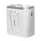 thumbnail image 1 of Ventilador de cintura portátil, ventilador de refrigeración para exteriores, ajustable, fácil de transportar, multiusos, USB. Blanco, 1 of 9