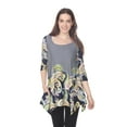 thumbnail image 2 of White Mark Women's 3/4 Sleeve Teagan Tunic Top, 2 of 5
