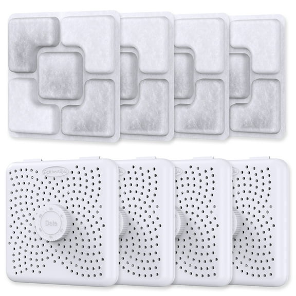 4-Pack Pet Food Desiccant with 4-Pack case for IRIS food storage containers,For Petlibro Pet Automatic Dispenser Gravity Feeders to keep food dry and fresh